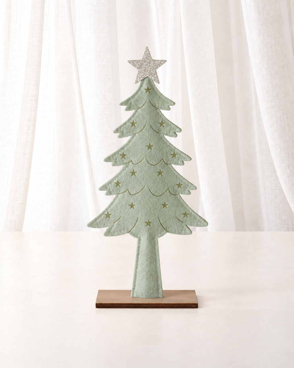 Green Felt Standing Christmas Tree