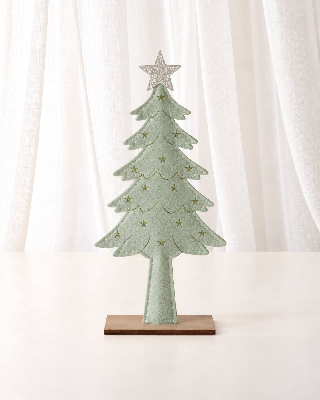 Green Felt Standing Christmas Tree