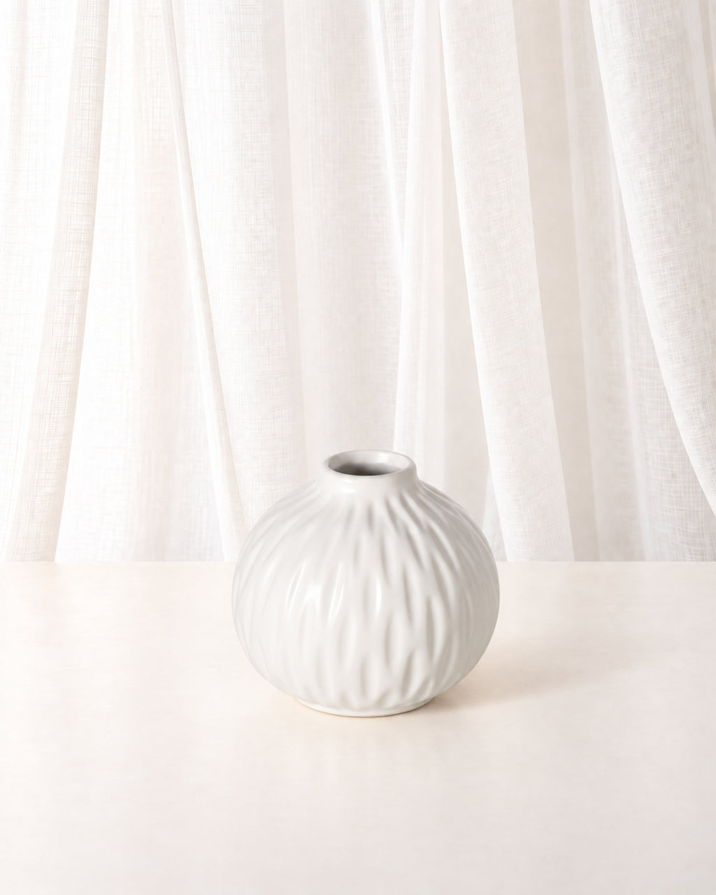 White Porcelain Bud Vase Set | Set of 4