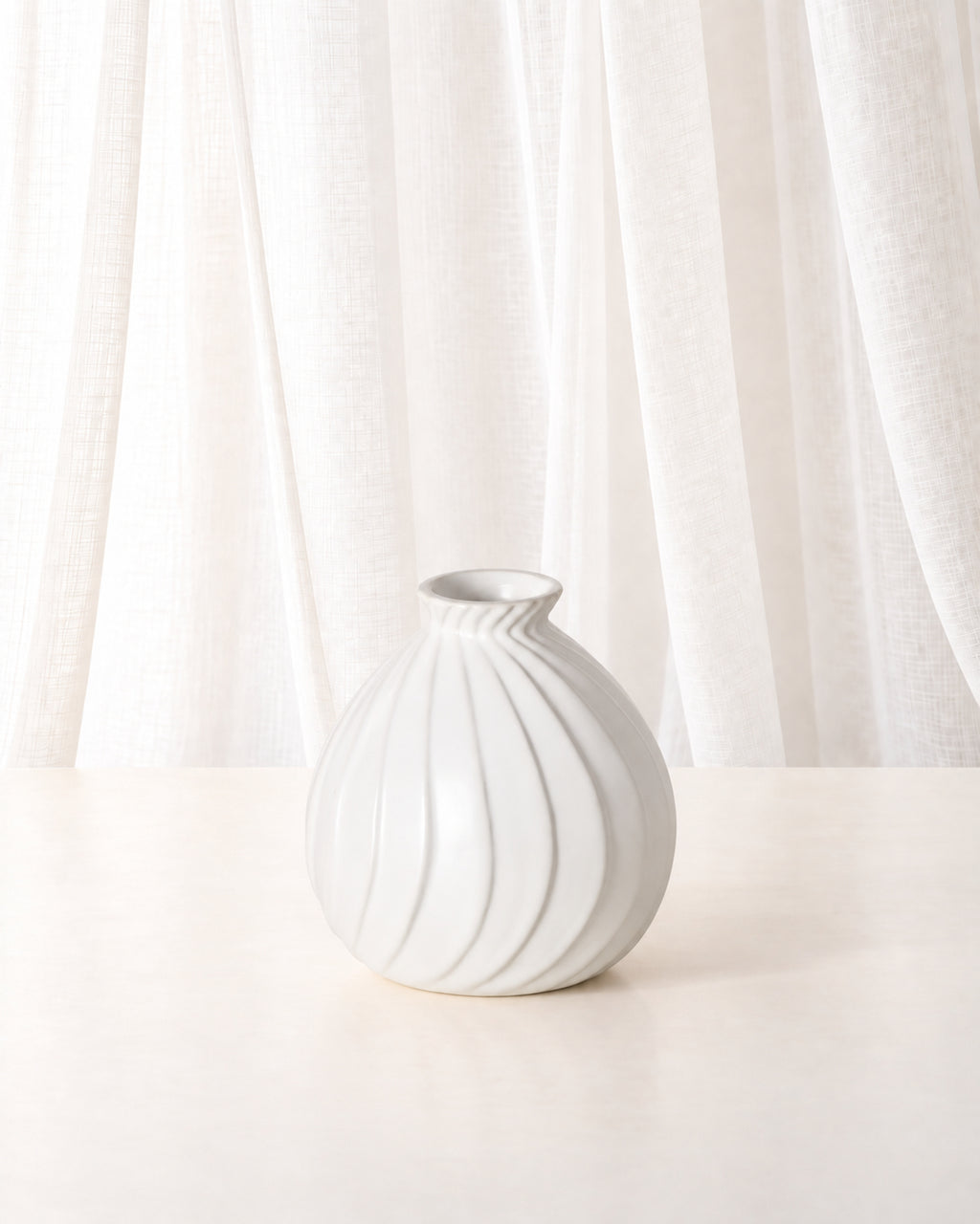 White Porcelain Bud Vase Set | Set of 4