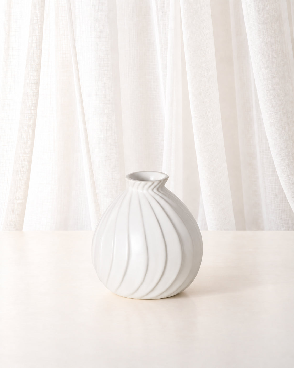 White Porcelain Bud Vase Set | Set of 4