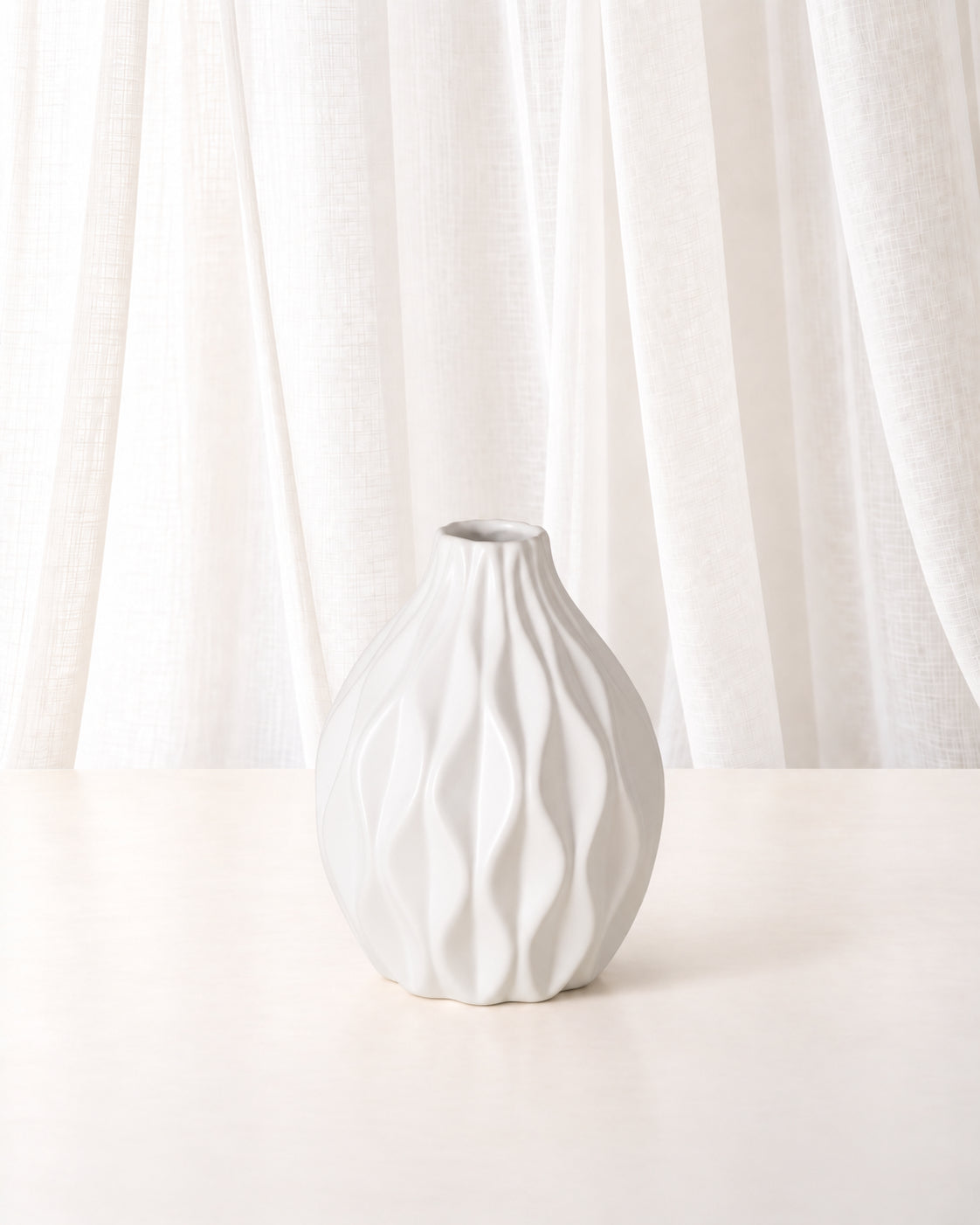 White Porcelain Bud Vase Set | Set of 4
