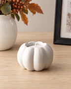 White Pumpkin Tealight Holder