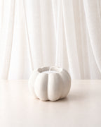 White Pumpkin Tealight Holder