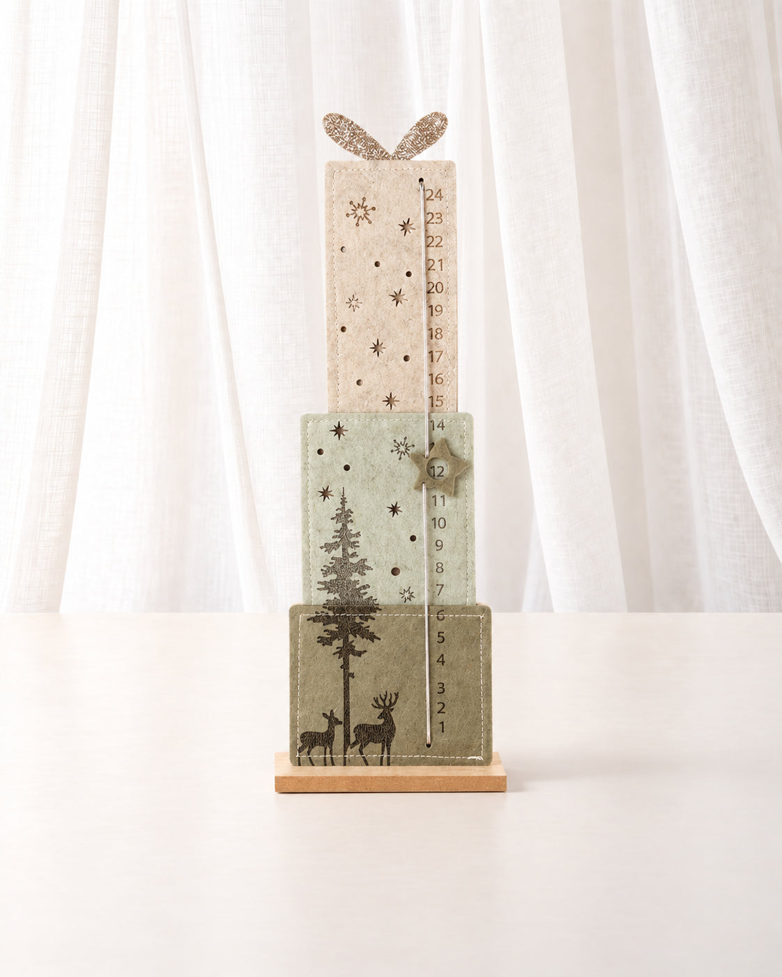 Felt Advent Calendar Tree