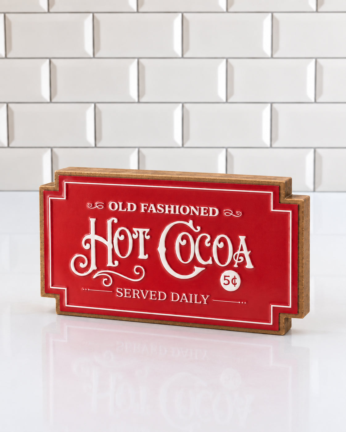 Vintage Hot Cocoa Wooden Sign