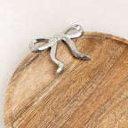 Mango Wood Serving Board with Silver Bow