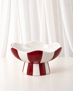Candy Stripe Pedestal Bowl
