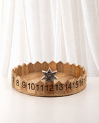 Mango Wood Advent Countdown Tray