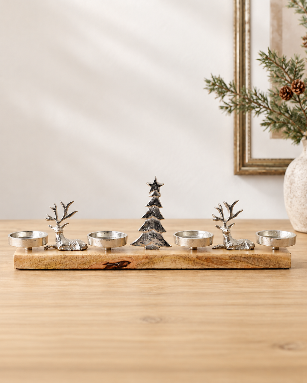 Rustic Woodland Tealight Holder