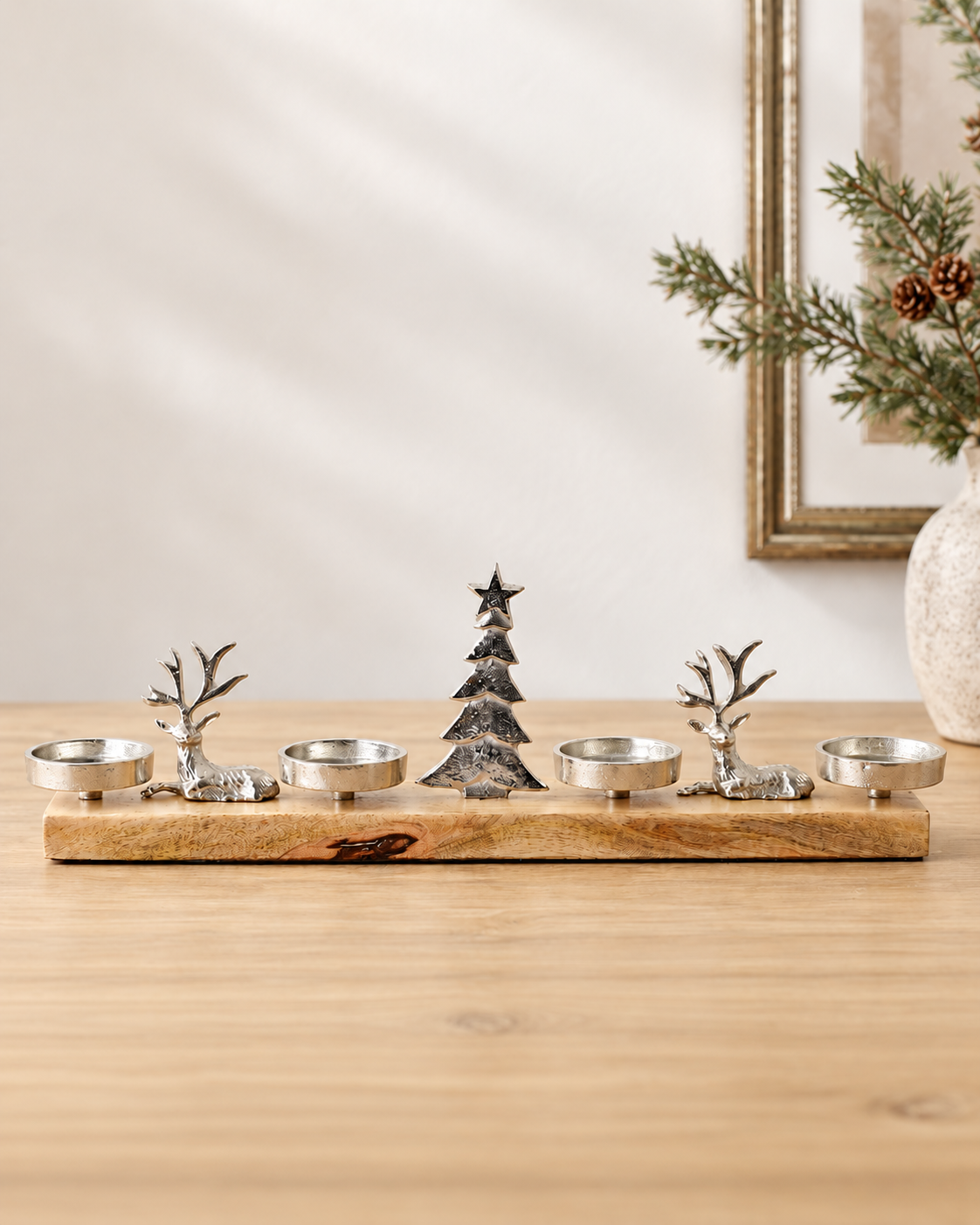 Rustic Woodland Tealight Holder