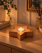 Mango Wood Star Tealight Holder