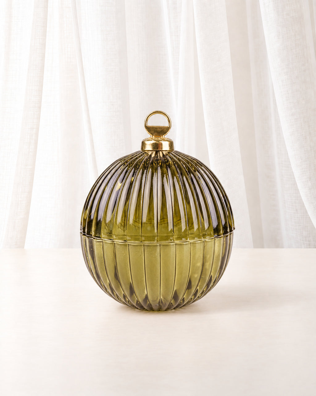 Ribbed Bauble Candle | Small