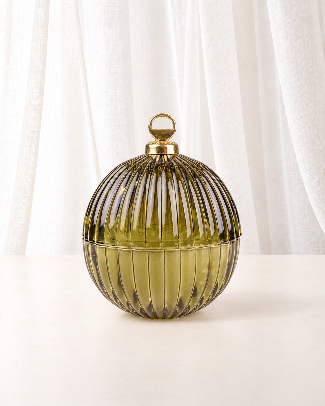 Ribbed Bauble Candle | Small