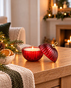Ribbed Bauble Candle | Small