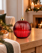 Ribbed Bauble Candle | Large